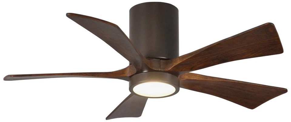 42" Matthews Irene-5HLK Bronze Hugger LED Ceiling Fan with Remote - Image 1 of 1