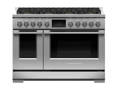 Fisher & Paykel 48" Profesional Doble Rango de Combustible con 8 Quemadores RDV3-488-N Foto 1 de 4
