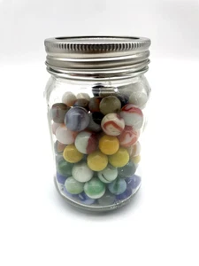 Vintage Marble Lot of 102 Mixed Glass Assorted Colors Styles - Picture 1 of 6