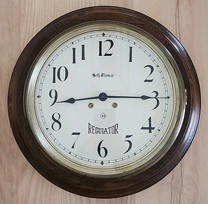 Seth Thomas 17" Arcade Wanduhr Katalognummer 1761 - Bild 1 von 6