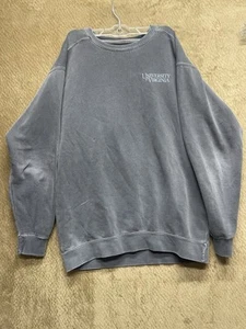 University Of Virginia Sweatshirt mit Rundhalsausschnitt Herren Large blau/grau bequeme Farben " - Bild 1 von 7