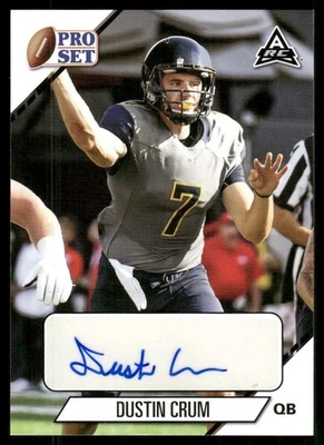 2021 Leaf Pro Set College Auto Dustin Crum #PS-DC1 Auto - Image 1 of 2