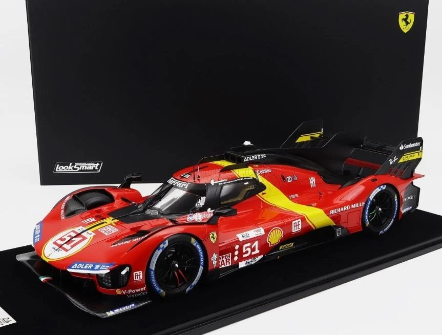 LOOKSMART LS1210 FERRARI 499P AF CORSE #51 WIN LE MANS 2023 1/12 SCALE MODEL - Immagine 1 di 1