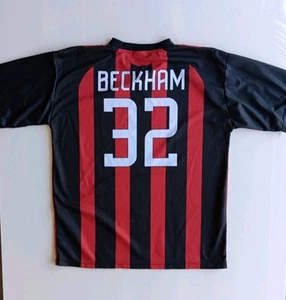 AC MILAN BECKHAM 32 schwarz rot BWIN Fußball Soccer Trikot / 3R Sports - Größe XL - Bild 1 von 7