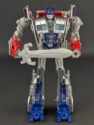 Transformers Age of Extinction Silver Knight Optimus Prime complete AOE Deluxe - Image 1 of 4
