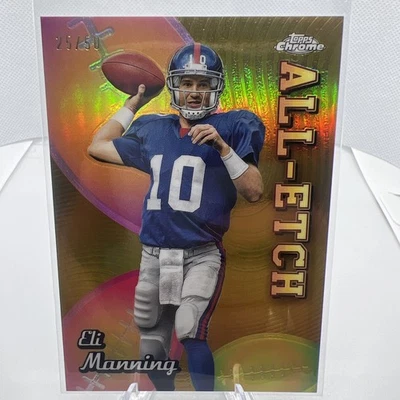 2024 Topps Chrome - All-Etch Eli Manning #CAE-EM Gold Refractor /50 - Image 1 of 2