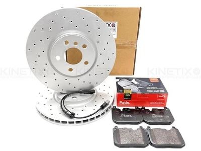 Per Mini Cooper SD F54 Anteriore Croce Dischi Freno Forati Apec Pastiglie 335mm - Immagine 1 di 4