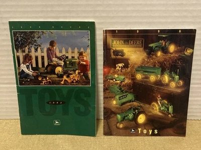 2 VINTAGE ERTL JOHN DEERE TOY TRACTOR CATALOGS 1992 & 1996 - Image 1 of 4