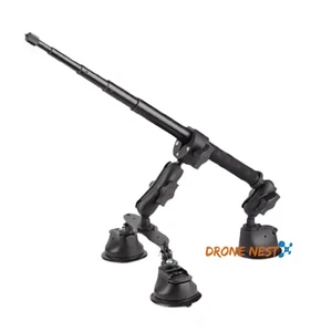 For Insta360 ONE X4 X3 X2 DJI Panoramic Camera Car SuctionCup Mount+Selfie Stivh - Picture 1 of 16