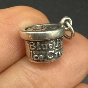 Raro ciondolo campanella blu in argento sterling I’ve panna vasca 925 - Foto 1 di 6