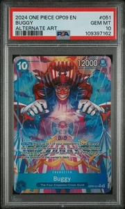 Buggy #OP09-051 Arte Alternativo Una Pieza Emperadores en el Nuevo Mundo PSA 10 - Imagen 1 de 2