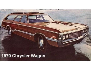 1970 Chrysler Wagon Auto Refrigerator / Tool Box  Magnet - Picture 1 of 1