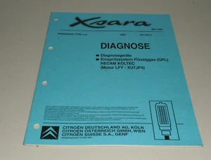 Manual de Instrucciones Citroen Xsara Diagnóstico 05/1998 - Imagen 1 de 1