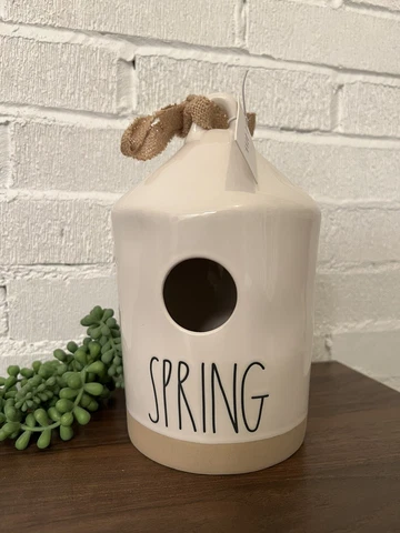 Rae Dunn Round Birdhouse Nest Artisan By Magenta New With Tag Easter Spring LL Cover