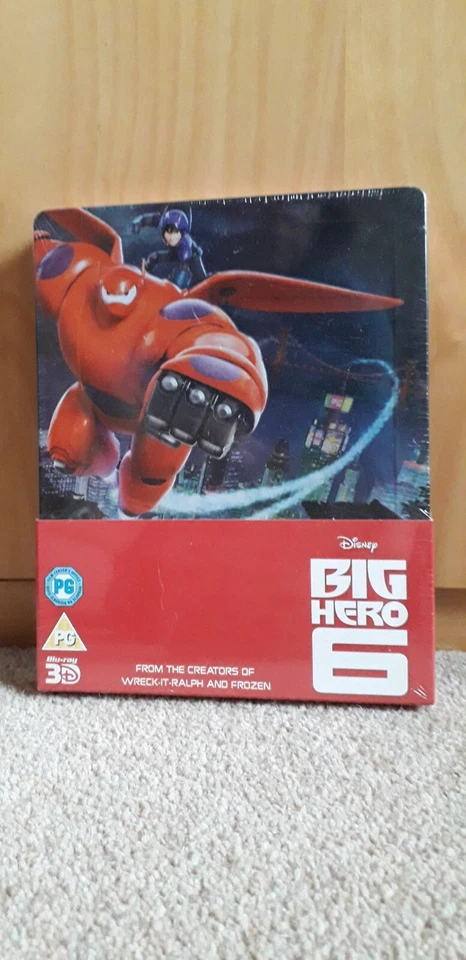 Blu Ray 3d Big Hero 6 Marvel Comics Steelbook DVD Limited