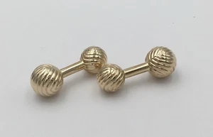 Gemelli gemelli uomo designer Tiffany & Co vintage oro giallo 14 carati anni 70 - Foto 1 di 5