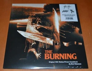 Rick Wakeman - The Burning Soundtrack - 2017 Sealed Black/Orange Swirl Vinyl LP - Picture 1 of 4