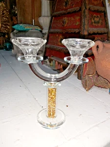 TWO ARM SPARKLING CANDLE HOLDER - OFFER! - Picture 1 of 9