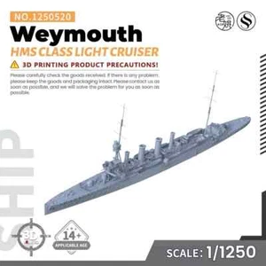 SSMODEL SS1250520 1/1250 Military Model Kit HMS Weymouth Class Light Cruiser - Picture 1 of 4