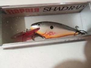 1 Rapala Deep Shad Rap Minnow Lure SR5 BOSD Bleeding Original Shad NIP - Picture 1 of 7