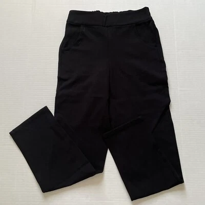 Pantalones Sarah Pacini Mujer 0 Negro Ponte Tejido Pull On Cintura Elástica Sueltos Italia Foto 1 de 4