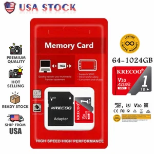 High Speed Memory For Micro SD Card 64GB 128GB 256GB 1TB TF Card Ultra Class 10 - Picture 1 of 15
