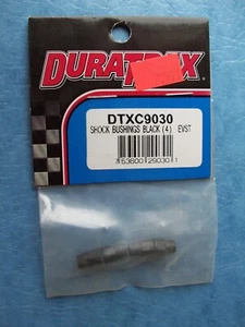 GENUINE DURATRAX 9030 SHOCK BUSHING BLACK (4) DTXC9030 EVADER ST NIP - Picture 1 of 1