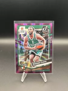 Keenan Evans #101 2023-24 Panini Donruss Euroliga PÚRPURA Láser Bajo Pop 58/99 - Imagen 1 de 3