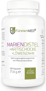Fürstenmed® Mariendistel Kapseln Mit Artischockenextrakt - 120 Kapseln - Bild 1 von 7