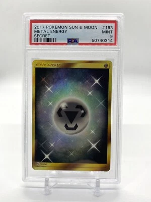 Secret Full Art Holo Foil Metal Energy # 163/149 Sun & Moon Pokemon PSA 9 MINT - Image 1 of 2