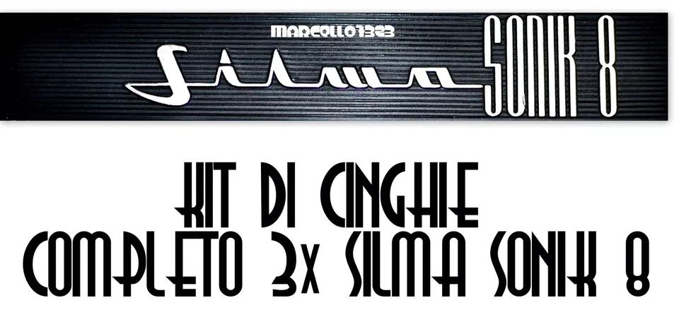 ★ KIT CINGHIE DI RICAMBIO 3 x CINE PROIETTORE 8 mm SILMA SONIK 8 ★ - Immagine 1 di 1