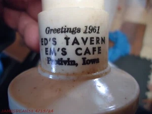Pop Up Toothpick Dispenser Penis Shaped EDS TAVERN EMS CAFE PROTIVIN IOWA 1961 - Picture 1 of 2