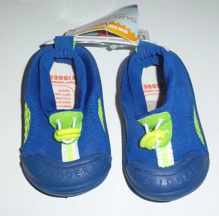 Sapato de água 12 meses azul e verde limão skidders Sun Grips Ultimate bebê criança - Imagem 1 de 2