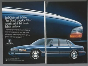 1995 BUICK LESABRE 2-page advertisement, Buick print ad, blue sedan - Bild 1 von 3
