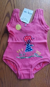 Girls 1 Piece Swimsuit Girl w/ Balloon Flowers Size Varies Sizes 4- 6X - Picture 1 of 3