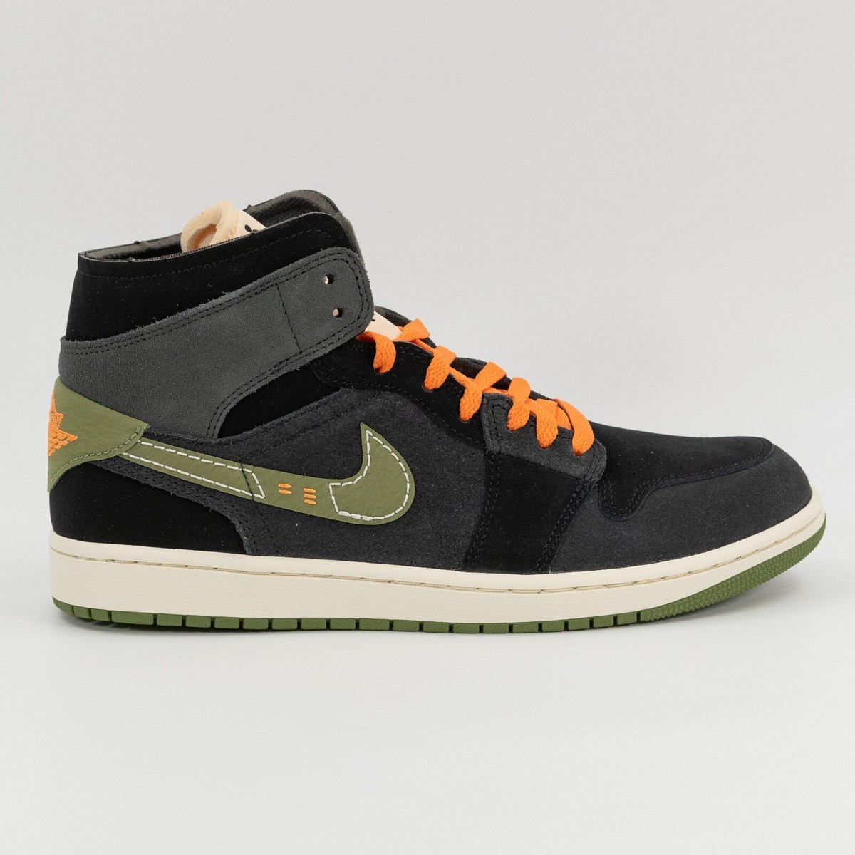 人気 ☆NIKE☆ (W) JORDAN 1 MID SE LIGHT OLIVE BLACK Jordan 1 SE Craft Mid Anthracite Light Olive for Sale