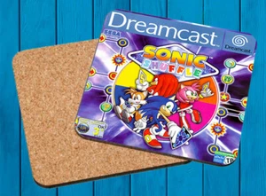 SONIC SHUFFLE SEGA DREAMCAST POSAVASOS MADERA WOODEN COASTERS - Imagen 1 de 1