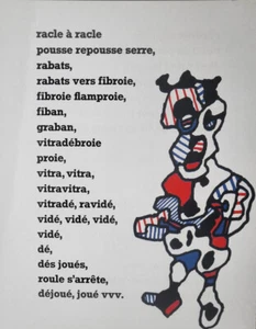 Jean Dubuffet Pantalla Original/Placa de Serigrafía 13 Años 60 con Documentación - Imagen 1 de 4