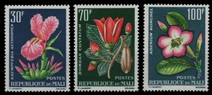 Malí 1963 - Mi-Nr. 78-80 ** - MNH - Flores / Flores - Imagen 1 de 1