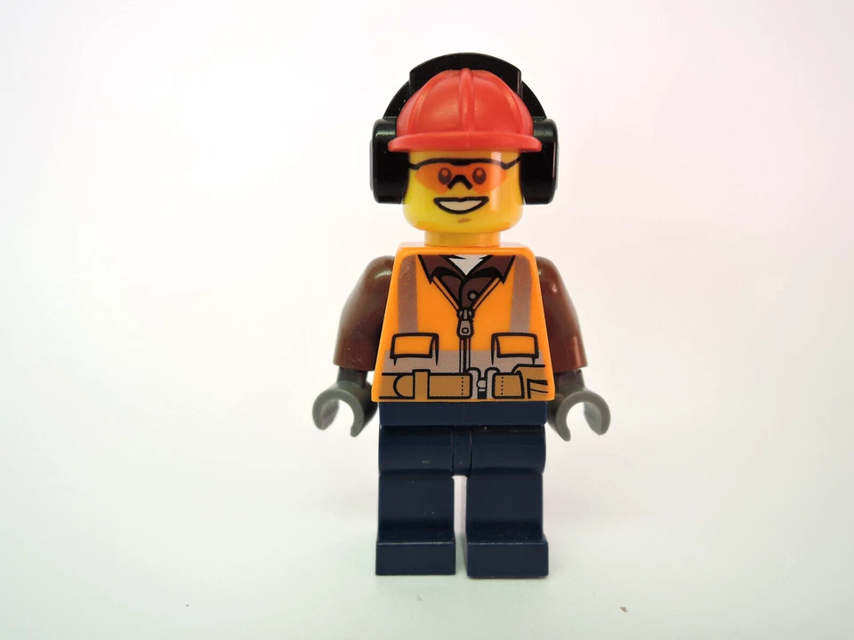 Lego Figur City Construction Worker Bauarbeiter cty0527 60072 60075 60076 - Bild 1 von 1