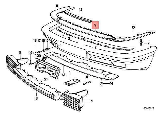 BMW E32 730I 730IL 735I 735IL 740I 740IL COVERING CENTER 51111928134 NO🇺🇸DUTY - Image 1 of 1