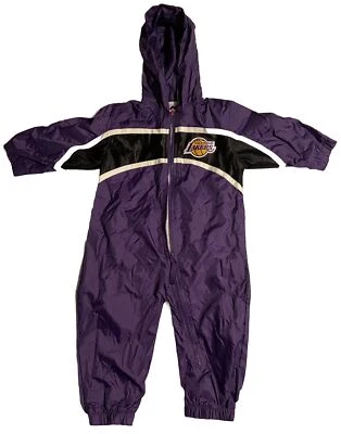 Los Angeles Lakers NBA Purple and Black Zip-Up Windbreaker For Baby/24M - Image 1 of 4