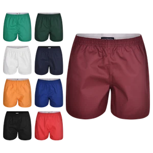 Boys Plain Shorts School Twill Polyester 65/35 Cotton PE Kids Summer Gym Sport - Picture 1 of 20