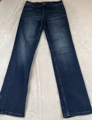 Tommy Hilfiger boys dark wash blue denim straight leg jeans size 20 - Image 1 of 4