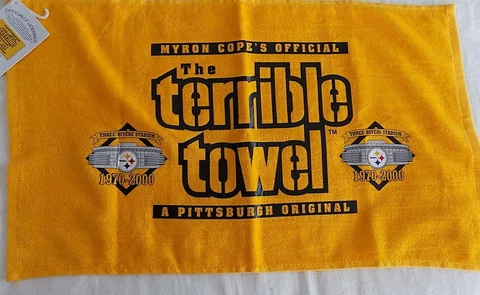 Pittsburgh Steelers Three Rivers Stadium Commemorative Terrible Towel Cover