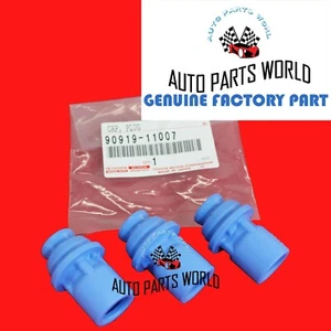 JUEGO DE 3 TAPAS DE EXTREMO DE BOBINA DE ENCENDIDO ORIGINALES OEM TOYOTA SUPRA GS300 IS300 SC300 3,0 L - Imagen 1 de 4