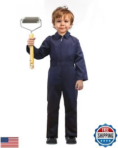 VZQI Kids Coveralls for Boys Navy Coveralls Mechanic Suit Halloween Lightweig - Picture 1 of 5
