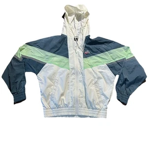 NIKE Windrunner Hood CZ0781-133 Jacke Full Zip weiß grün reflektierende Streifen L - Bild 1 von 8