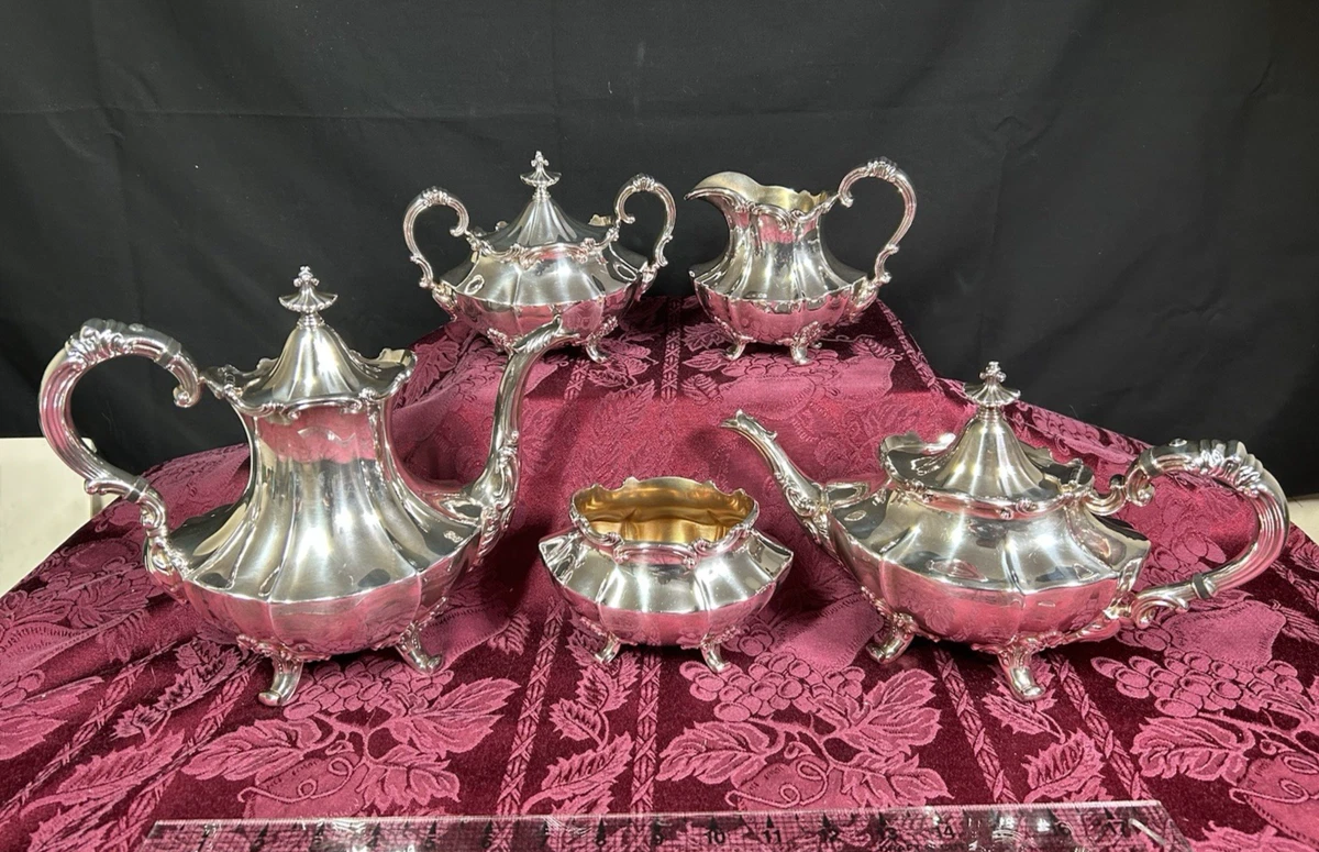 Reed & Barton 1900-1940 Antique US Silver-Plated Teapots, Coffee