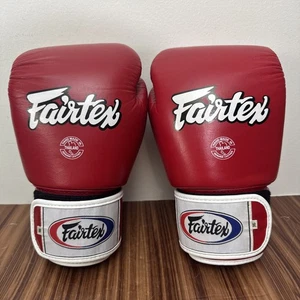 Brand New Fairtex BGV1 Red Black Muay Thai Boxing Gloves 16oz - Picture 1 of 12